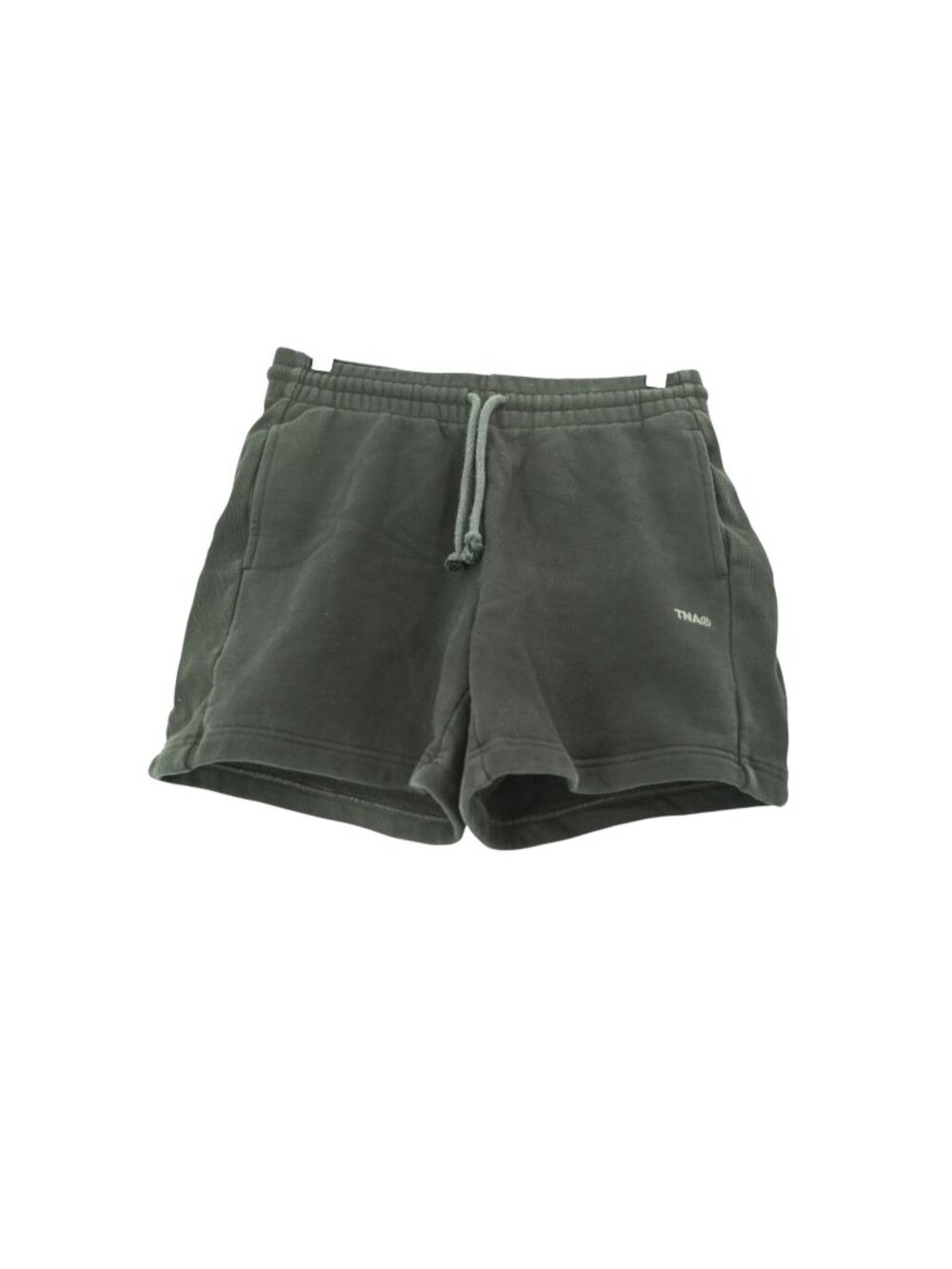 TNA Sweatfleece Cozy Fleece Shorts Sz S Black Boyfriend Fit Drawstring Pockets